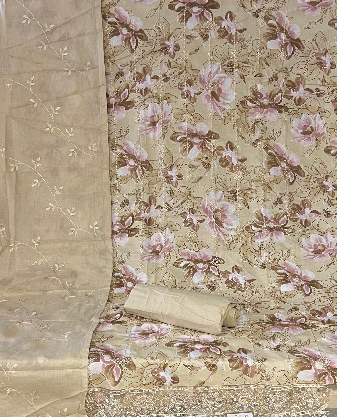 DESIGNER UNSTITCHED DRESS MATERIAL - IKZP04