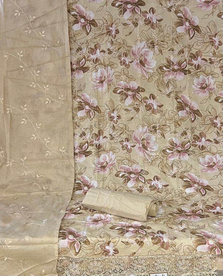 DESIGNER UNSTITCHED DRESS MATERIAL - IKZP04