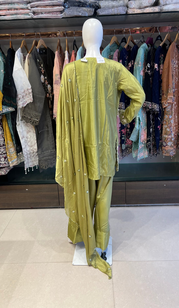 EID ELEGANCE LUXURY DESIGNER FESTIVE PARTY WEAR SUIT - MDFY103