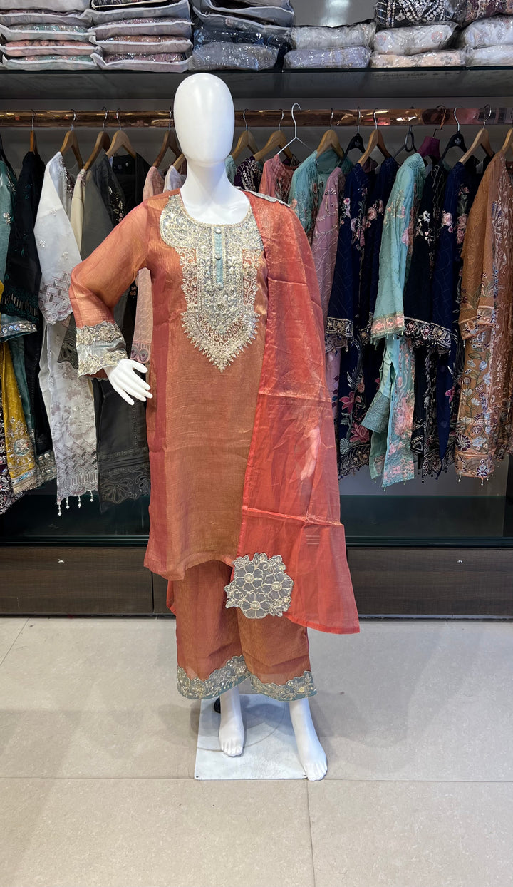 AMANI DESIGNER FESTIVE PARTY WEAR SUIT - MDFY105