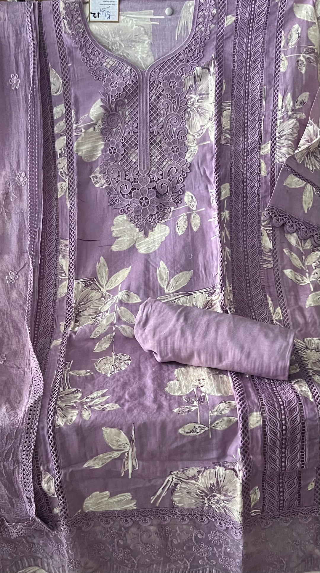 ASHI DESIGNER UNSTITCHED COTTON DRESS MATERIAL - BTB012