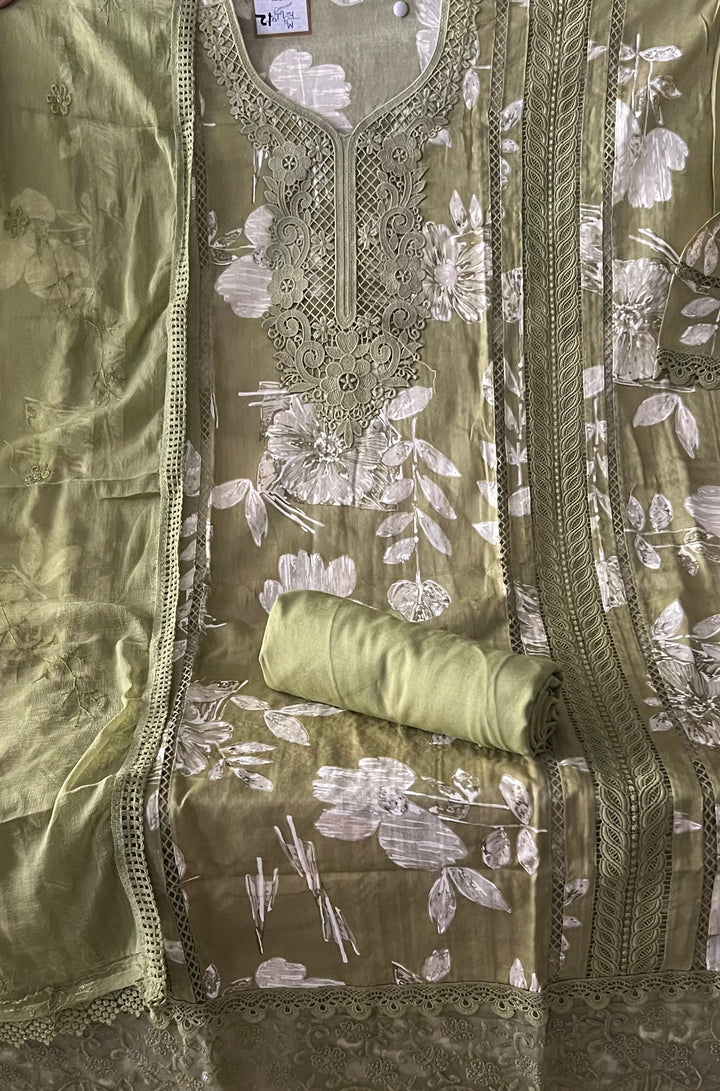 ASHI DESIGNER UNSTITCHED COTTON DRESS MATERIAL - BTB012