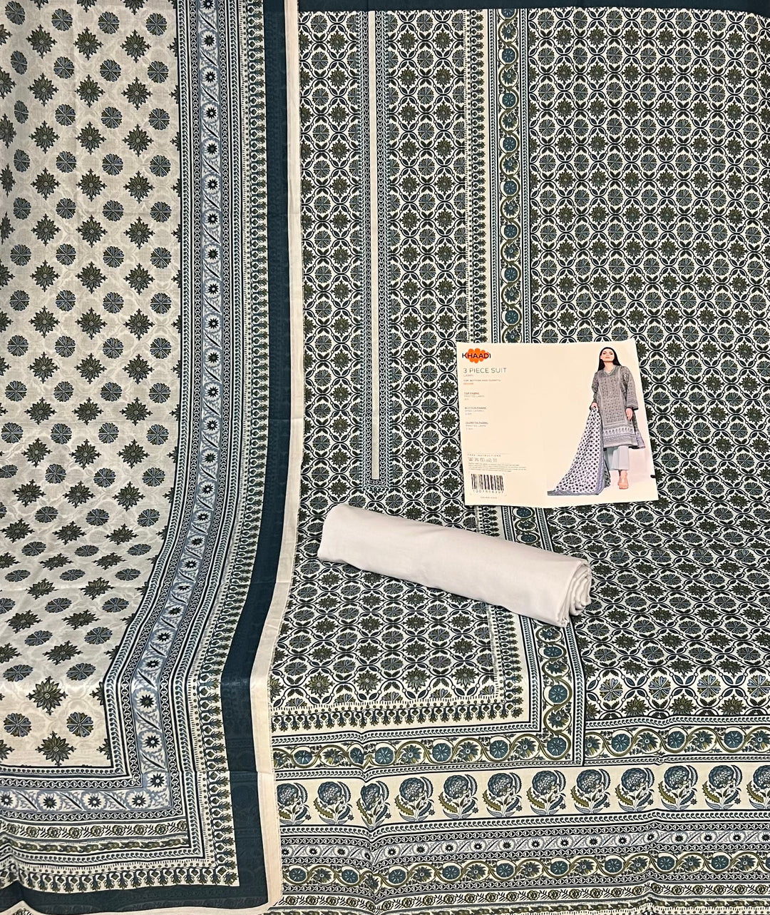 PURE ORIGINAL KHADI LAWN UNSTITCHED MATERIAL- SRH001