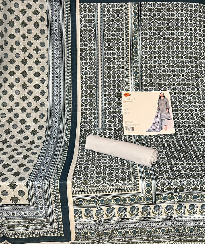 PURE ORIGINAL KHADI LAWN UNSTITCHED MATERIAL- SRH001