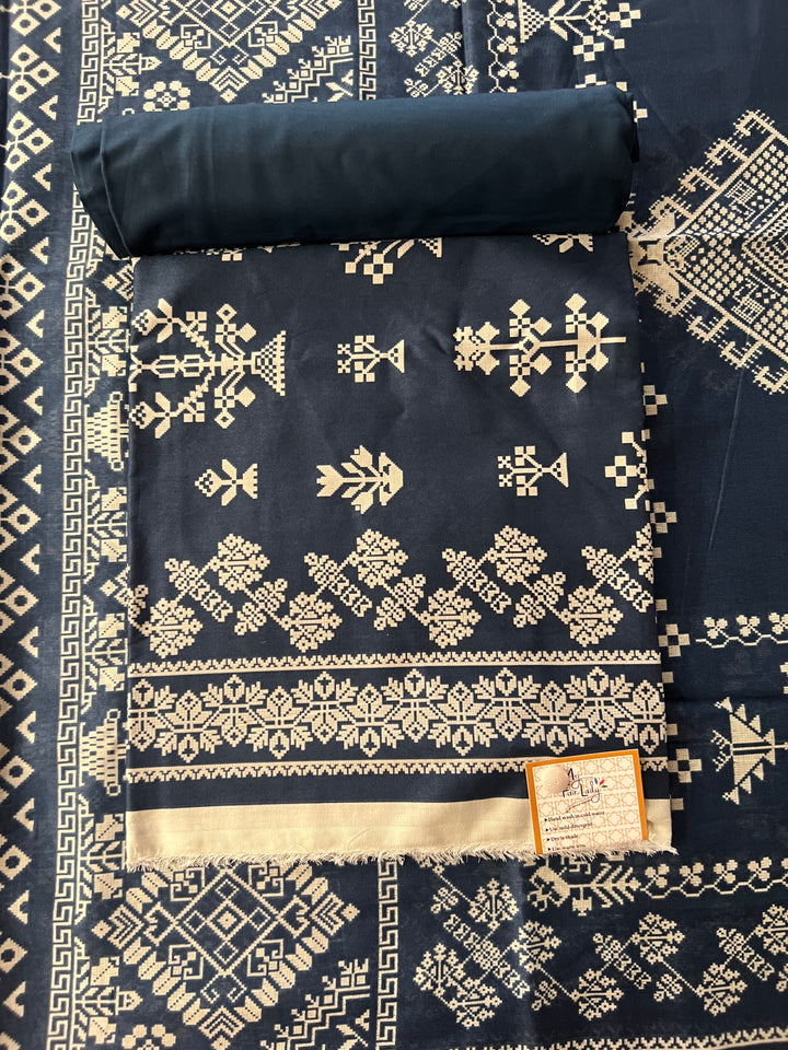 PURE ORIGINAL KHADI LAWN UNSTITCHED MATERIAL- SRH001