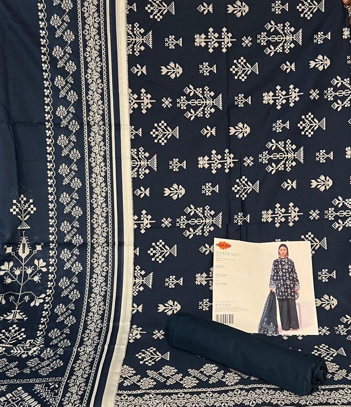 PURE ORIGINAL KHADI LAWN UNSTITCHED MATERIAL- SRH001