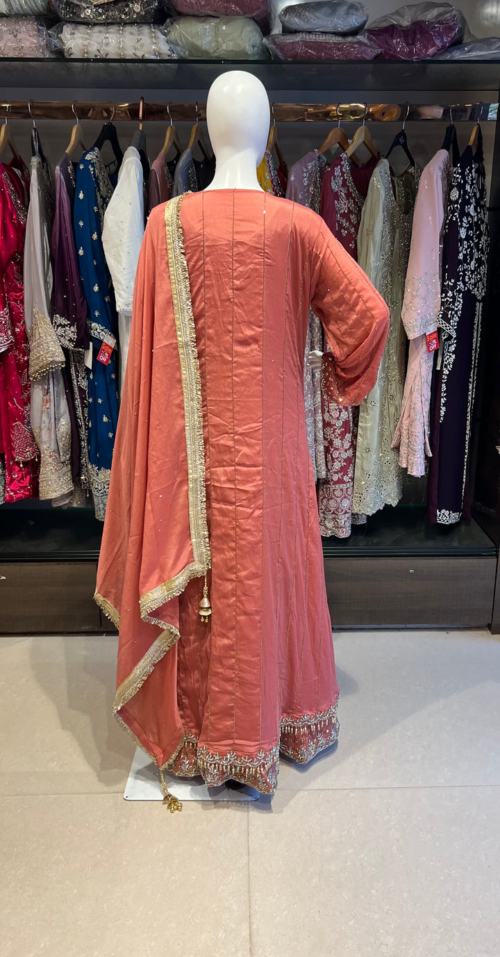 WORK DESIGNER LONG KOTI GOWN - IKHD02