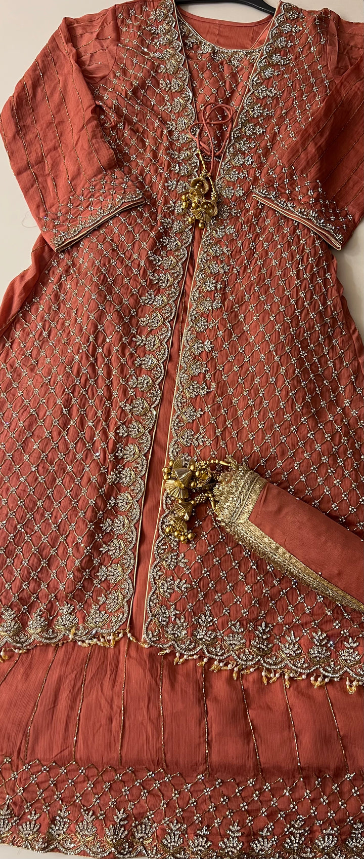 WORK DESIGNER LONG KOTI GOWN - IKHD02