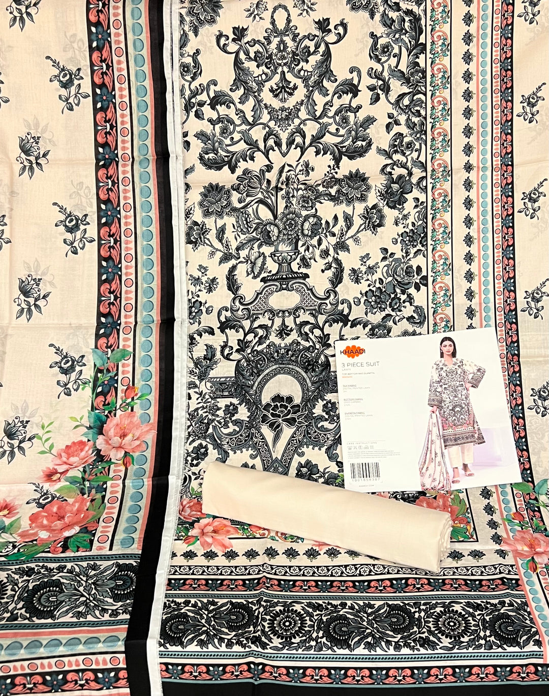 PURE ORIGINAL KHADI LAWN UNSTITCHED MATERIAL- SRH001