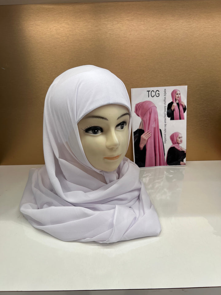 HIBA CAP ATTACHED HIJABS - BTZ10