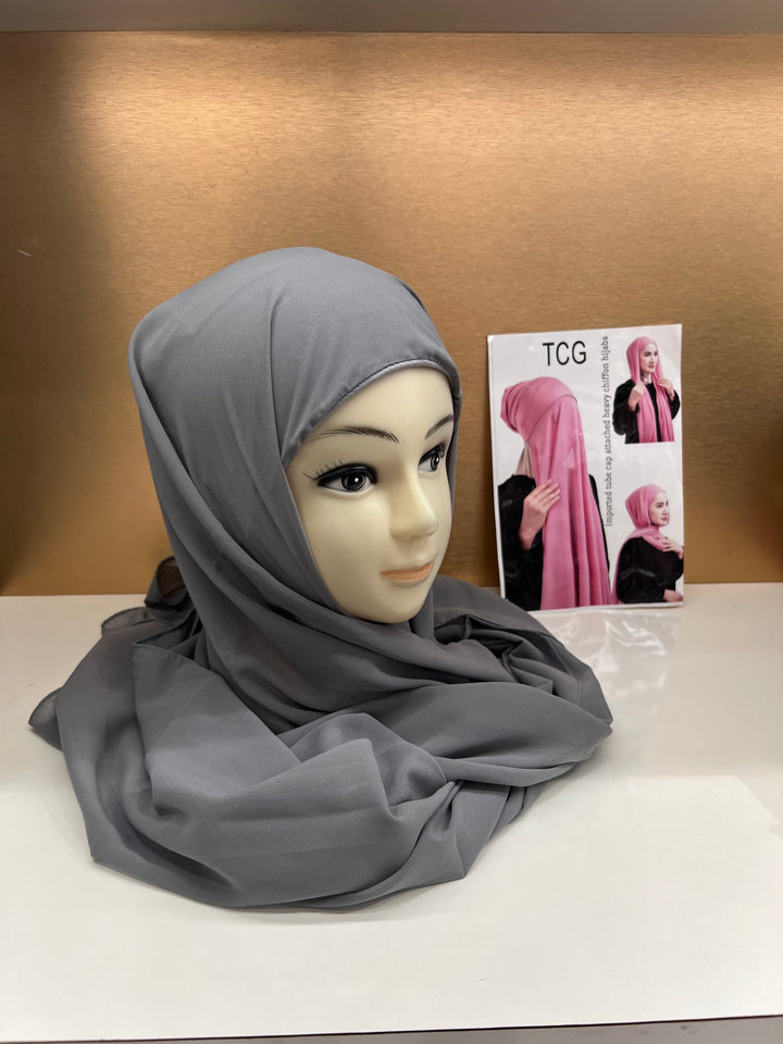 HIBA CAP ATTACHED HIJABS - BTZ10