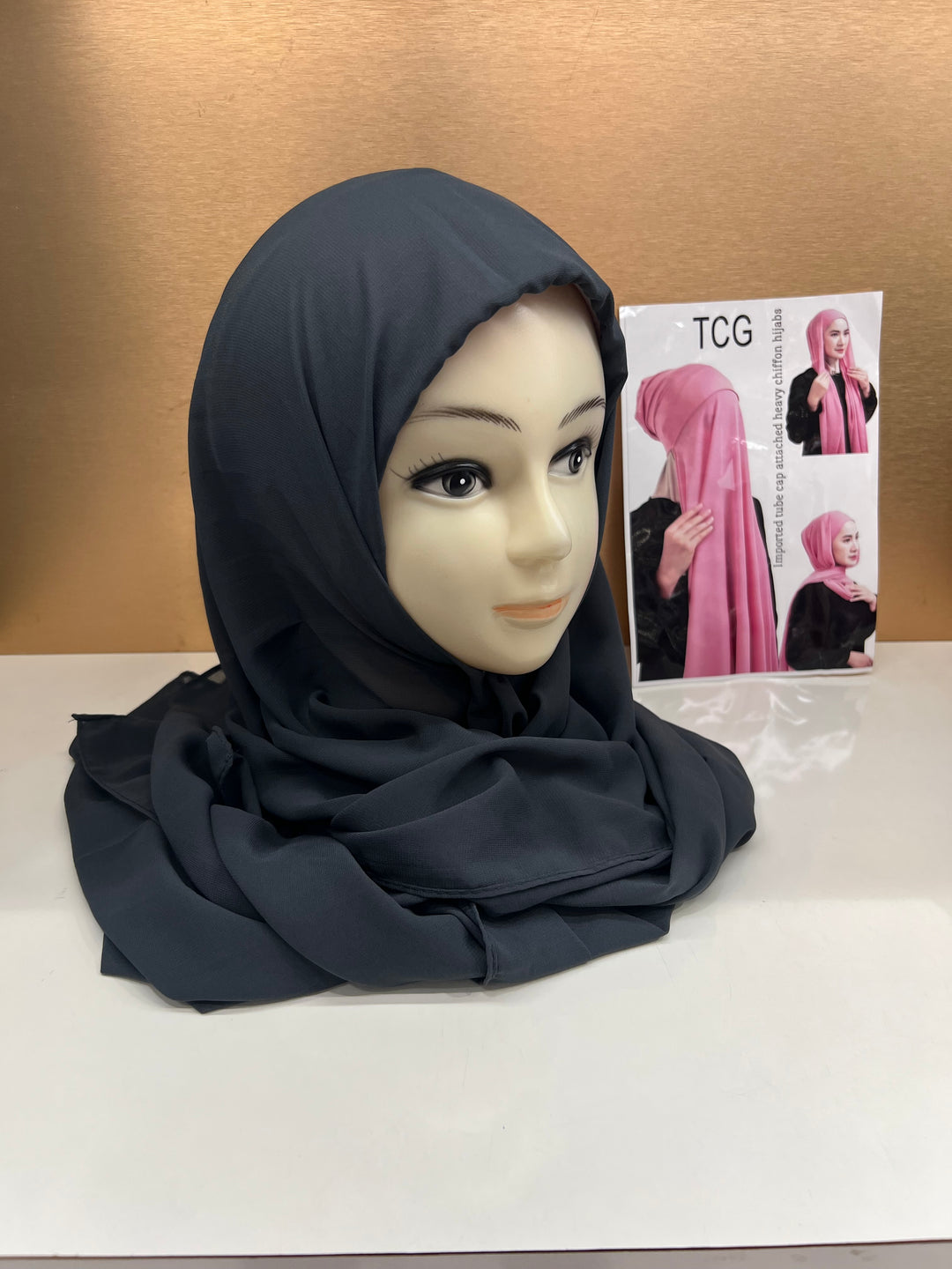 HIBA CAP ATTACHED HIJABS - BTZ10
