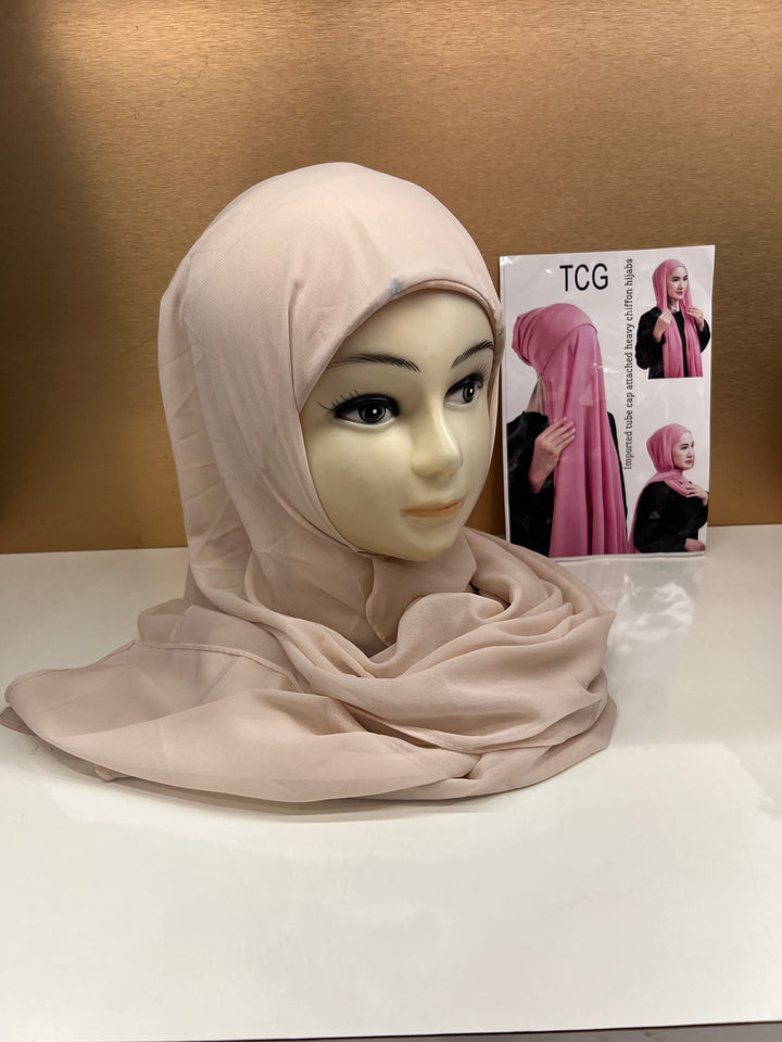 HIBA CAP ATTACHED HIJABS - BTZ10