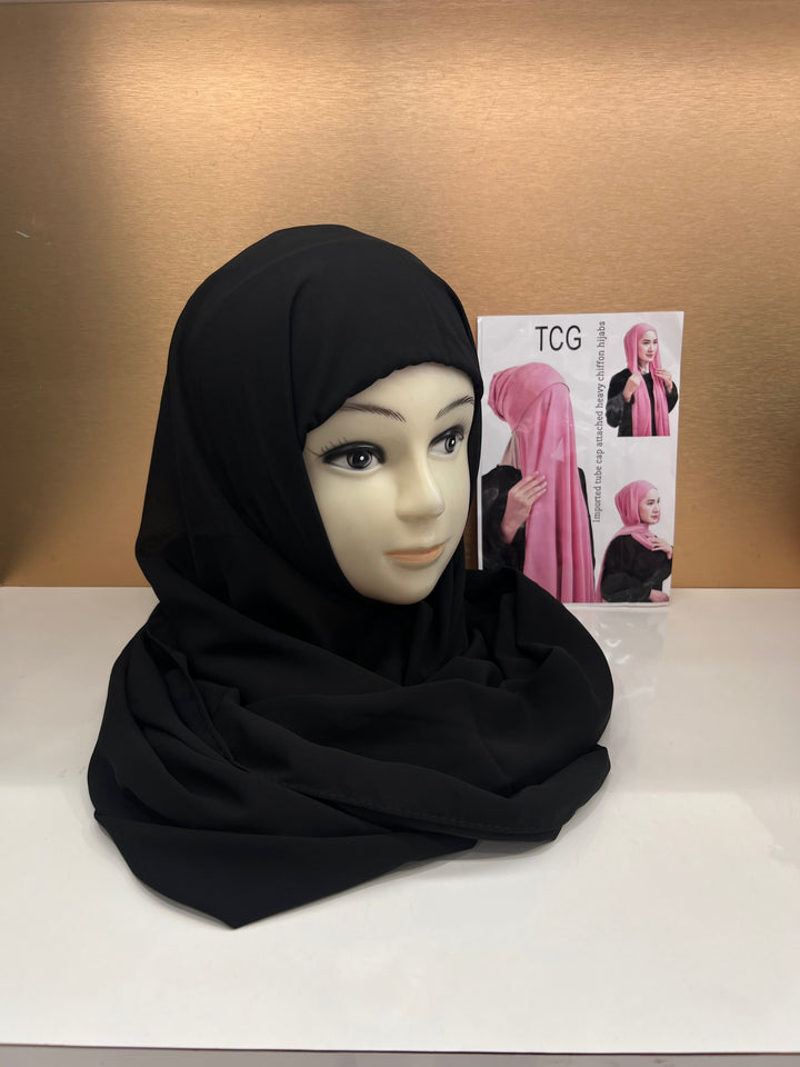 HIBA CAP ATTACHED HIJABS - BTZ10