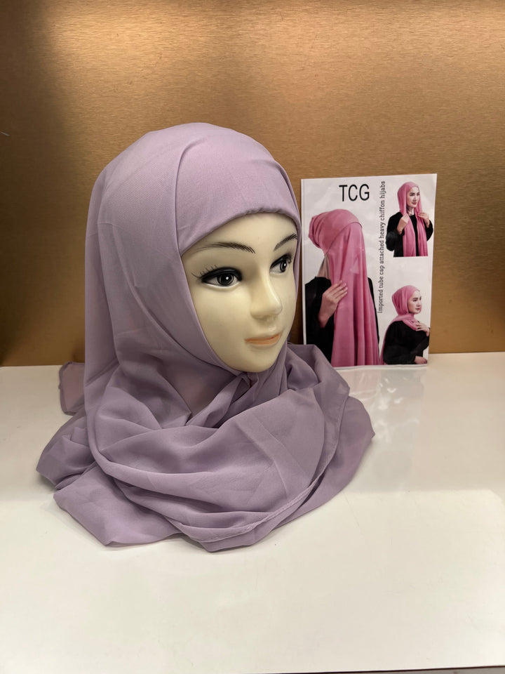 HIBA CAP ATTACHED HIJABS - BTZ10