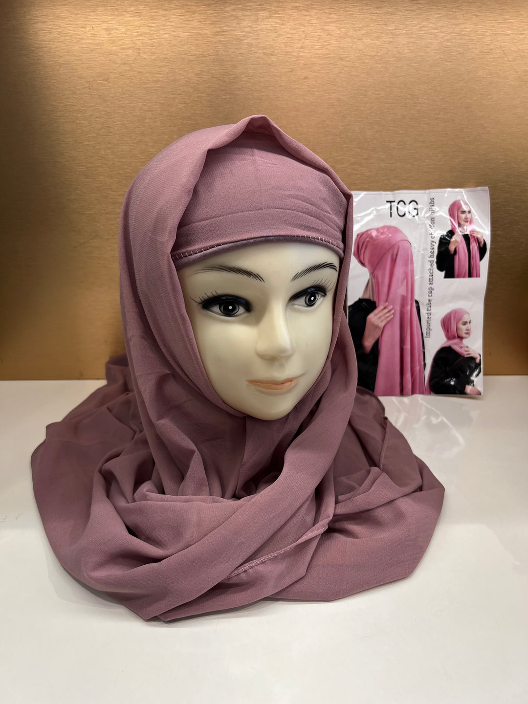 HIBA CAP ATTACHED HIJABS - BTZ10