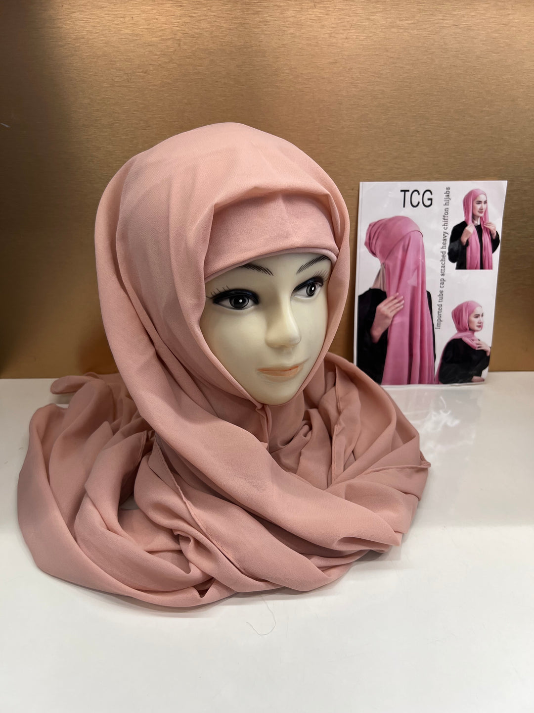 HIBA CAP ATTACHED HIJABS - BTZ10