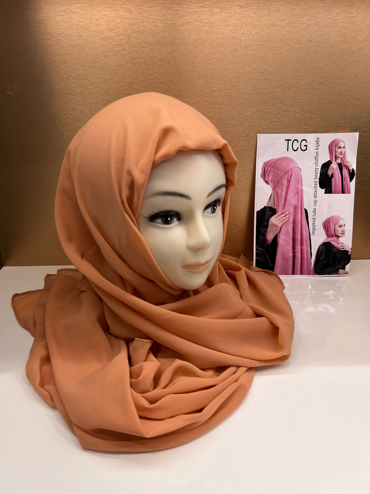 HIBA CAP ATTACHED HIJABS - BTZ10