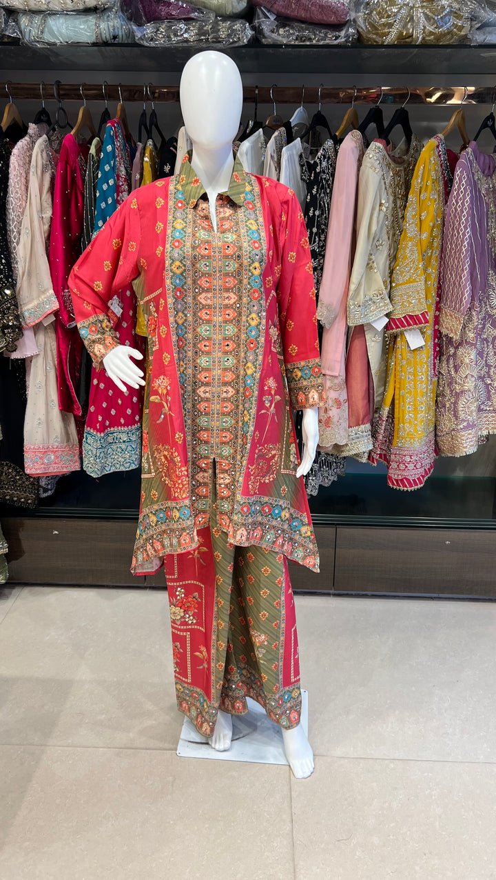 DESIGNER RAJWADI CO-ORD SET - KHMF01