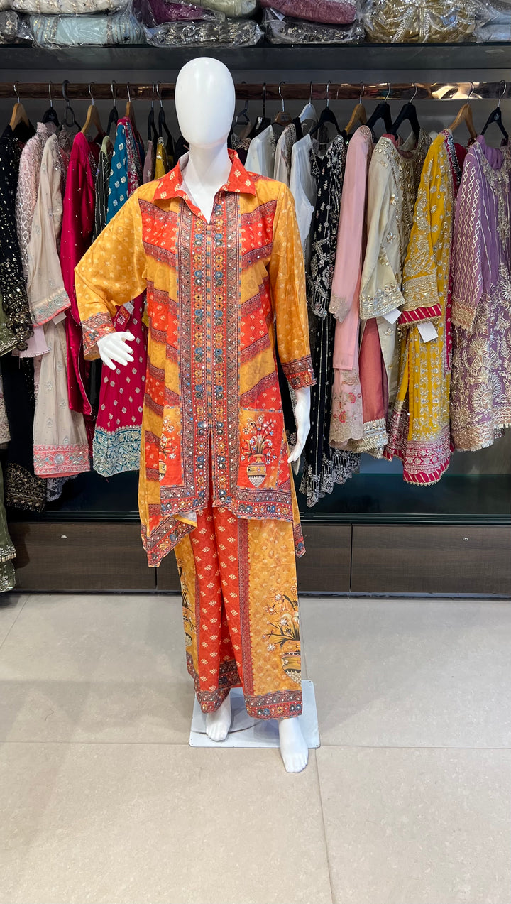 DESIGNER RAJWADI CO-ORD SET - KHMF01