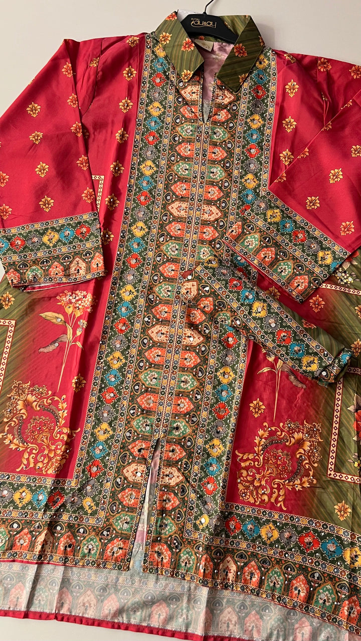 DESIGNER RAJWADI CO-ORD SET - KHMF01