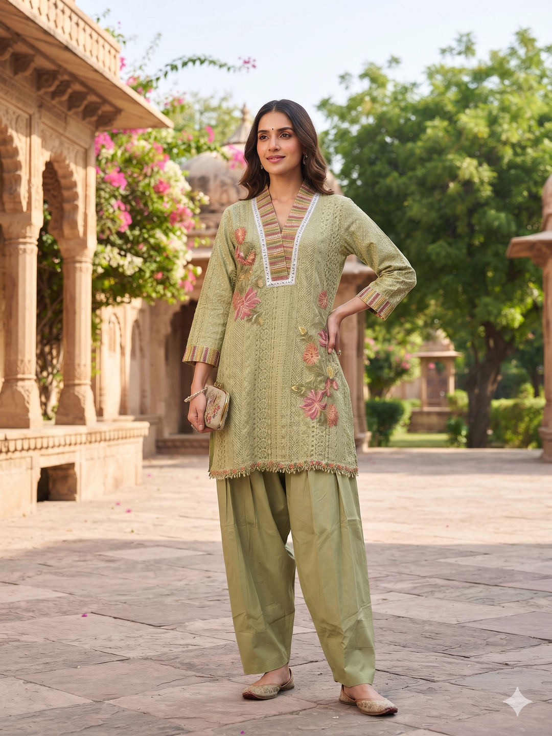CUT WORK DESIGNER SUIT - AYA0015