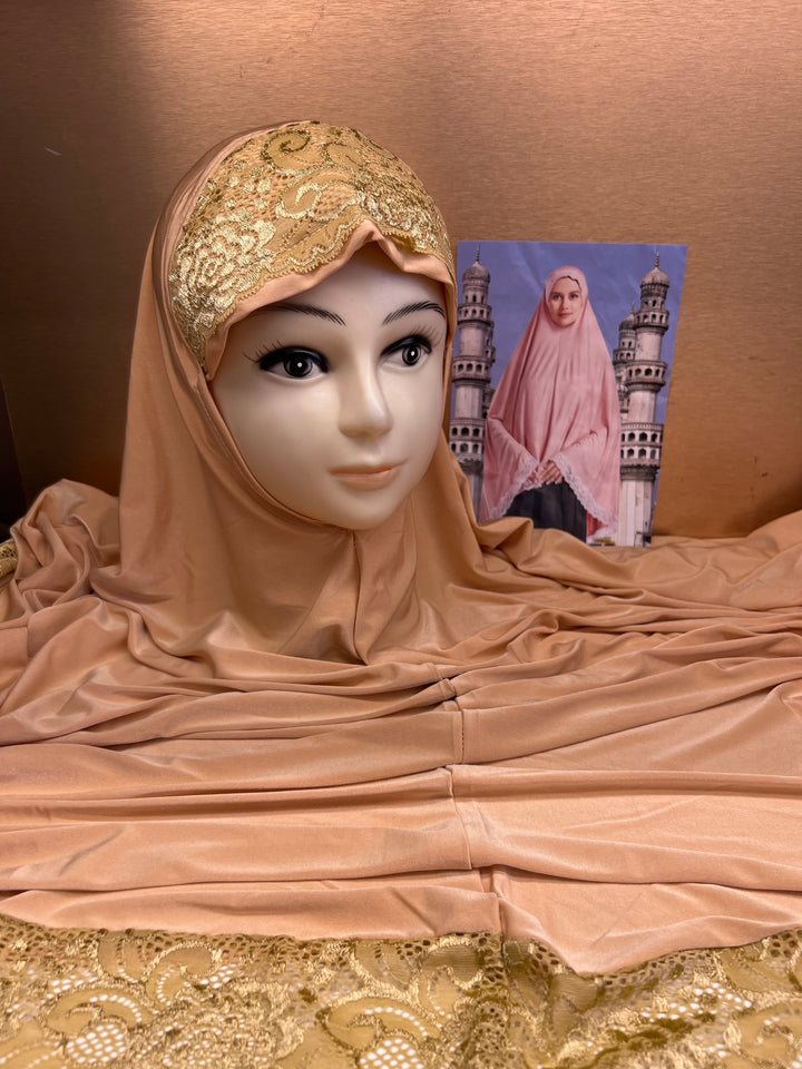 RAMZAN NAMAZ HIJABS (40 INCH) (SLEEVELESS) (NEW COLOURS) - J1052