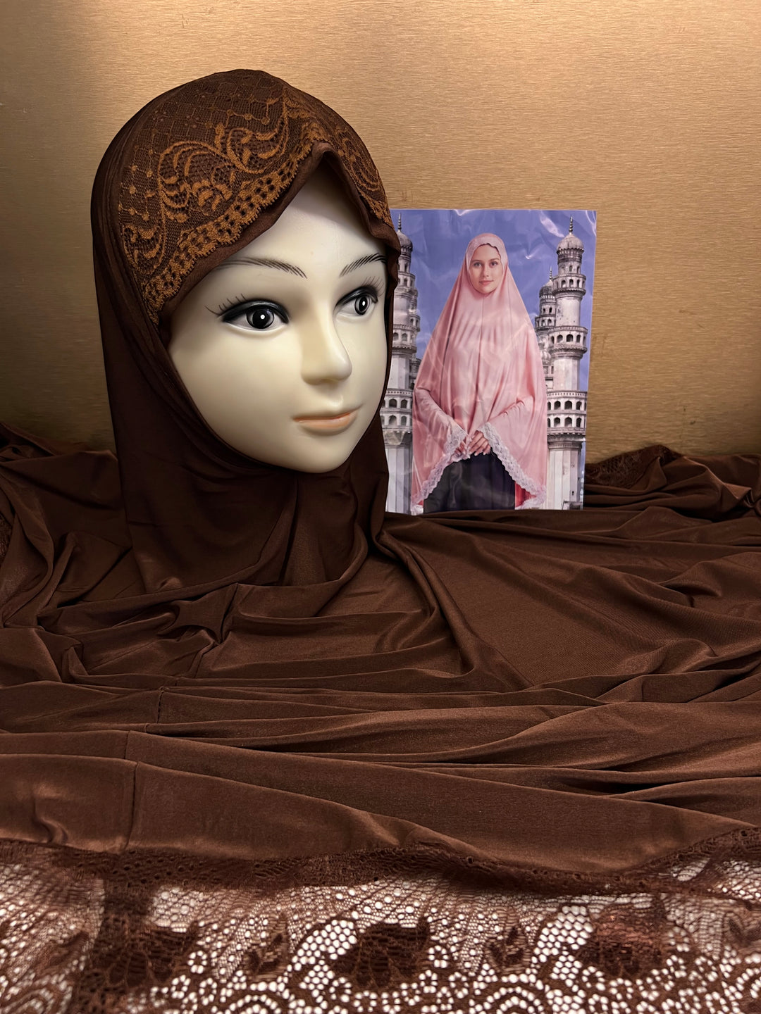 RAMZAN NAMAZ HIJABS (40 INCH) (SLEEVELESS) (NEW COLOURS) - J1052