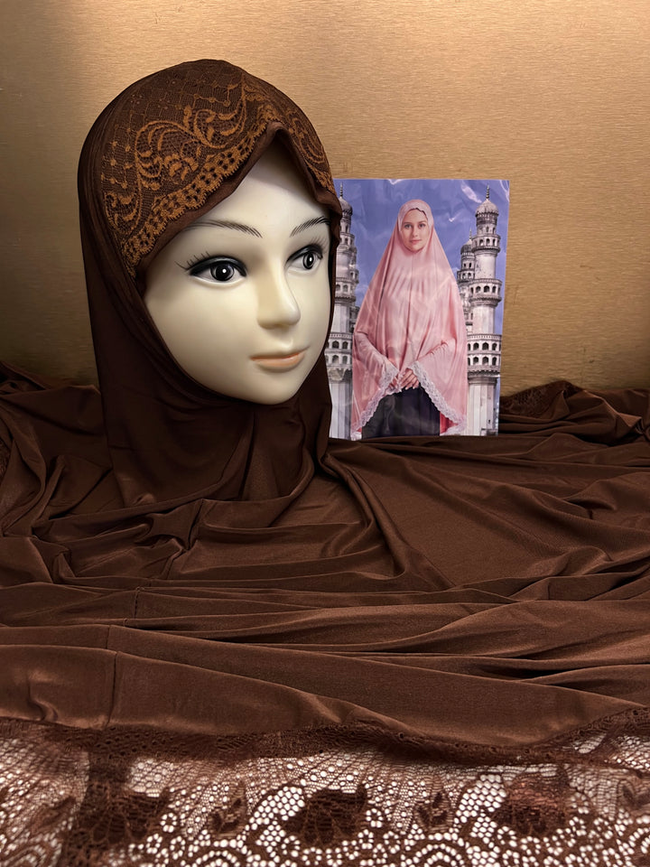 RAMZAN NAMAZ HIJABS (40 INCH) (SLEEVELESS) (NEW COLOURS) - J1052