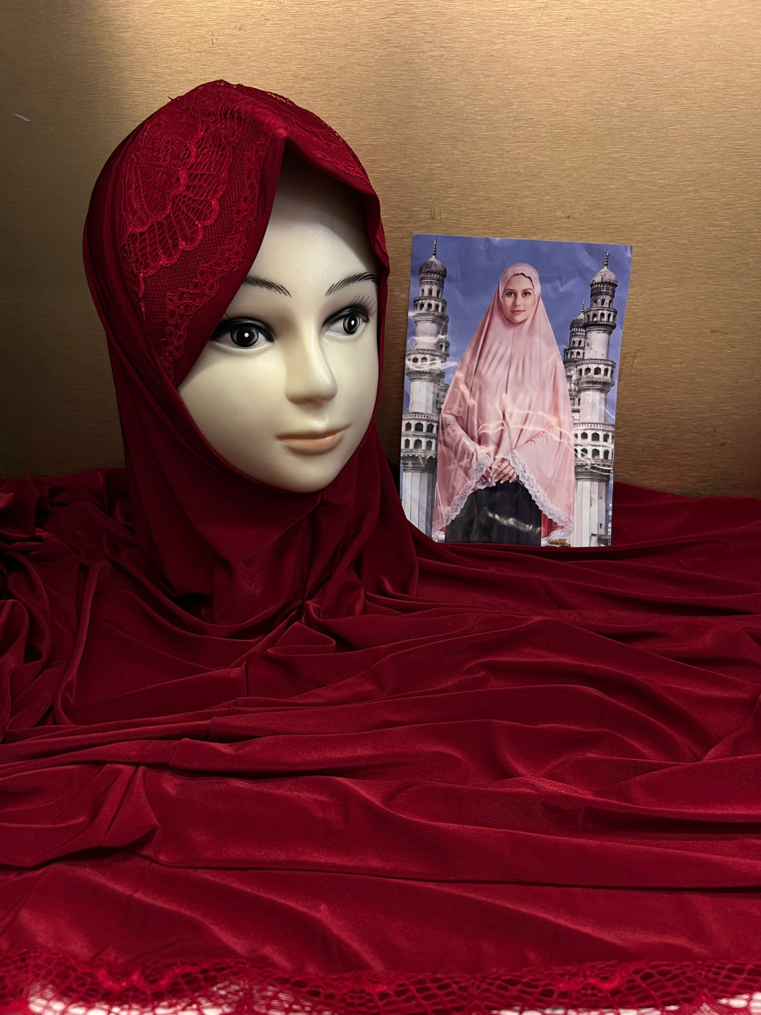 RAMZAN NAMAZ HIJABS (40 INCH) (SLEEVELESS) (NEW COLOURS) - J1052