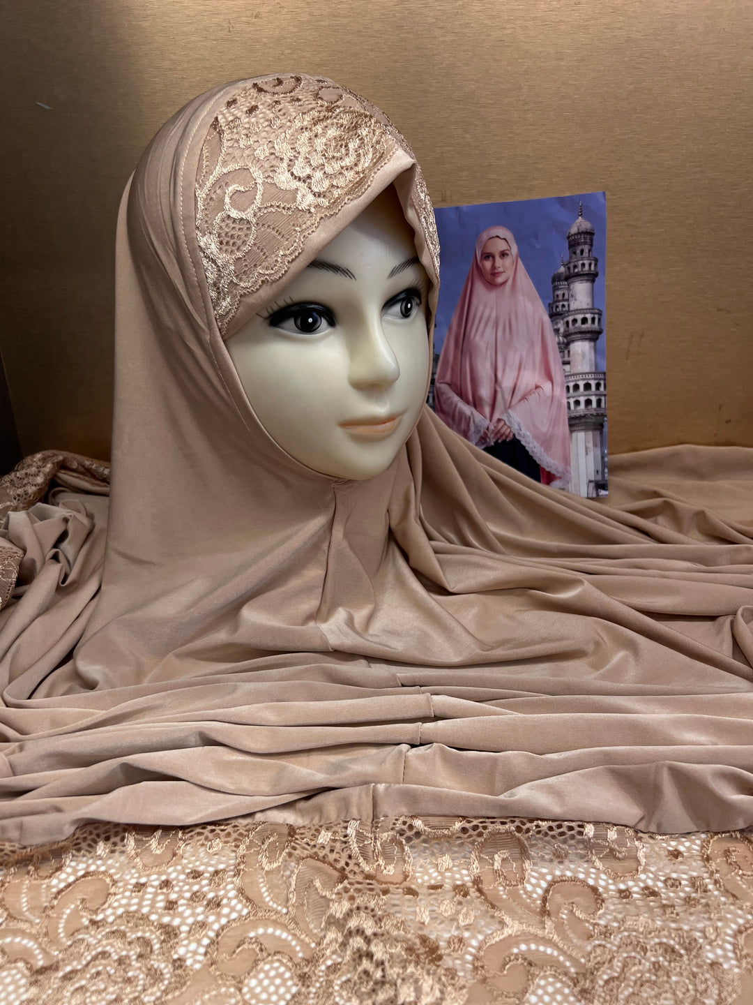 RAMZAN NAMAZ HIJABS (40 INCH) (SLEEVELESS) (NEW COLOURS) - J1052