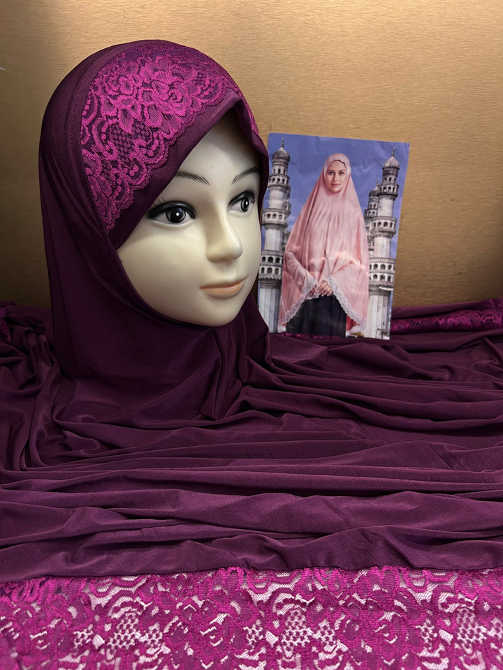 RAMZAN NAMAZ HIJABS (40 INCH) (SLEEVELESS) (NEW COLOURS) - J1052