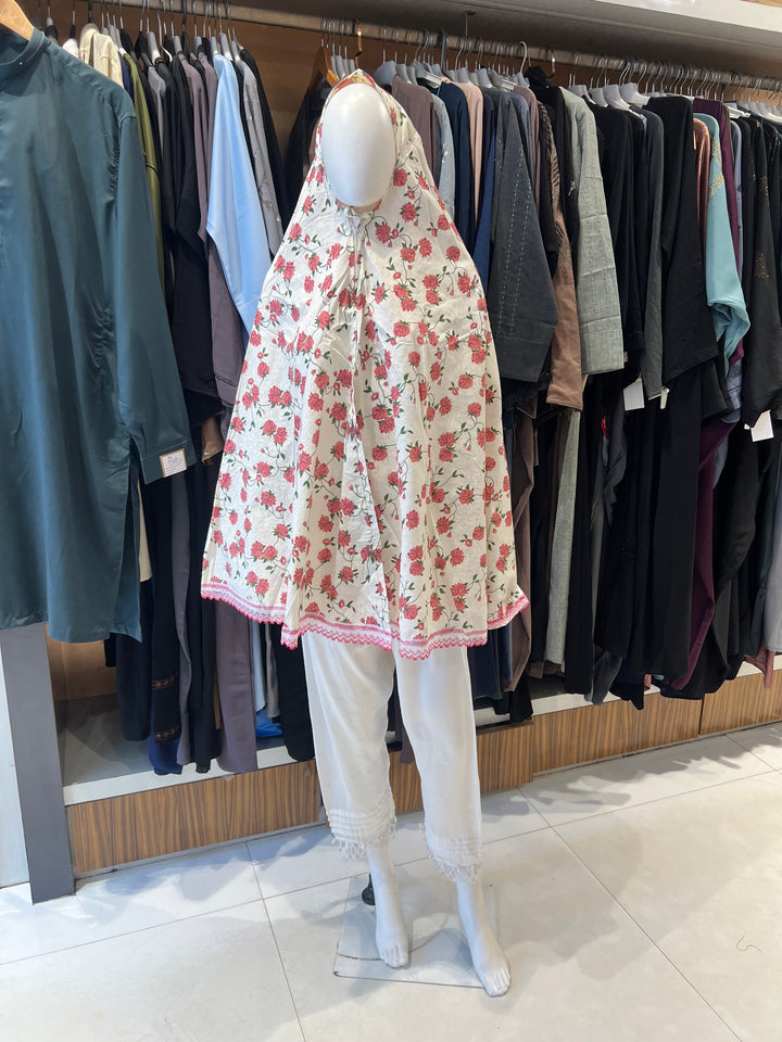 UMRAH EHRAAM PRAYER NAMAZ HIJAAB-{PRINTED}- BTJ06