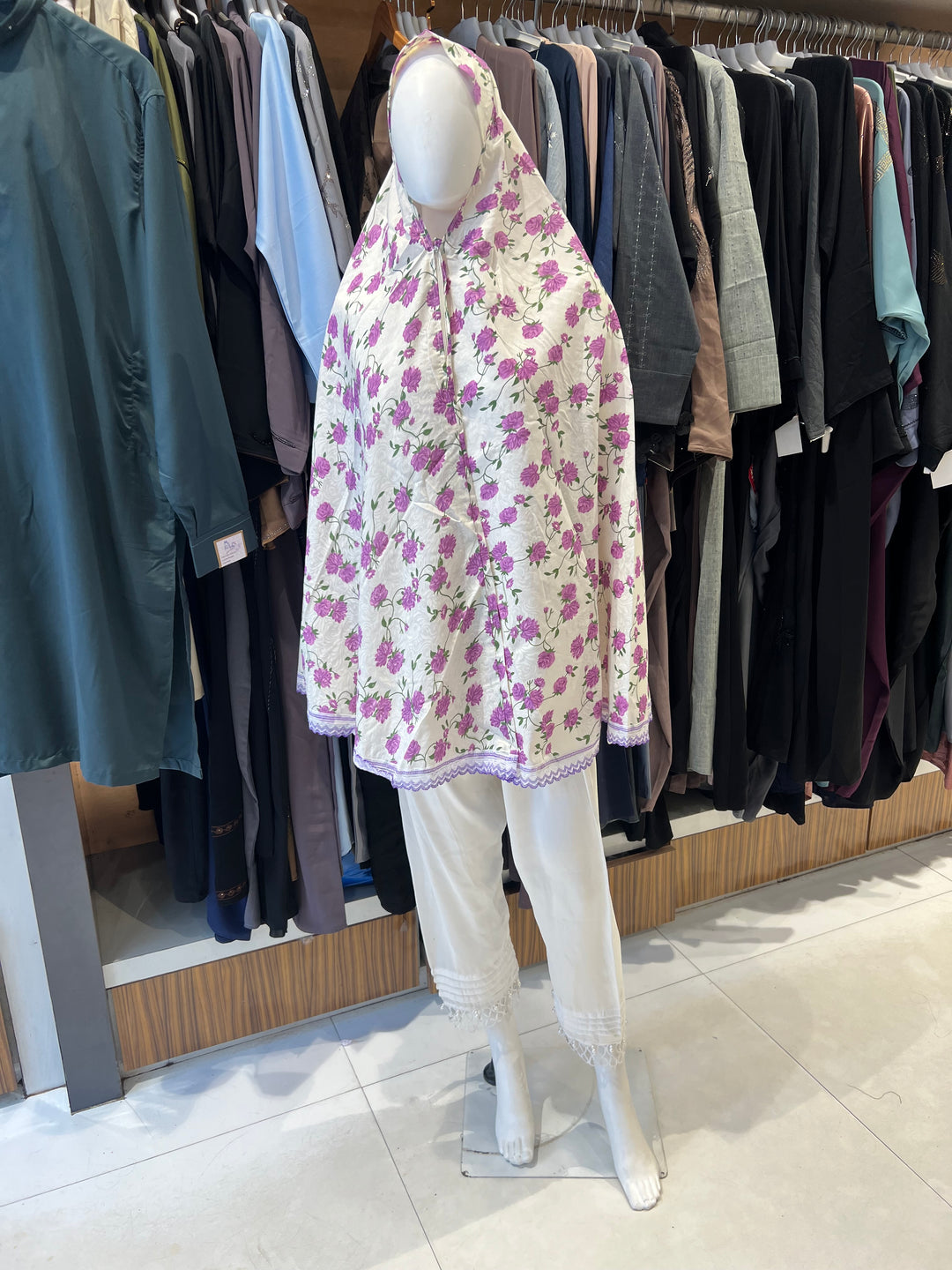 UMRAH EHRAAM PRAYER NAMAZ HIJAAB-{PRINTED}- BTJ06