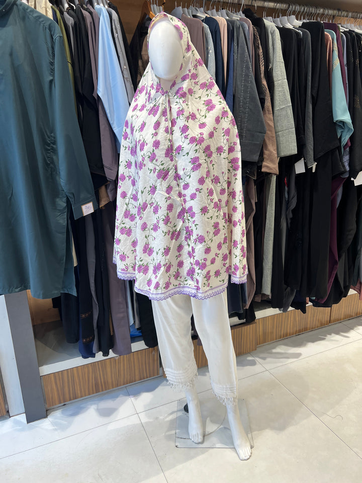 UMRAH EHRAAM PRAYER NAMAZ HIJAAB-{PRINTED}- BTJ06