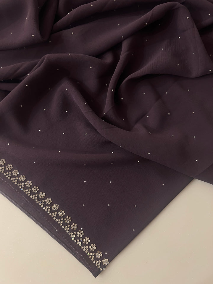 ANAYA FANCY STONE WORK HIJABS (1.75M*0.5M) NEW COLOUR'S - BTZ04