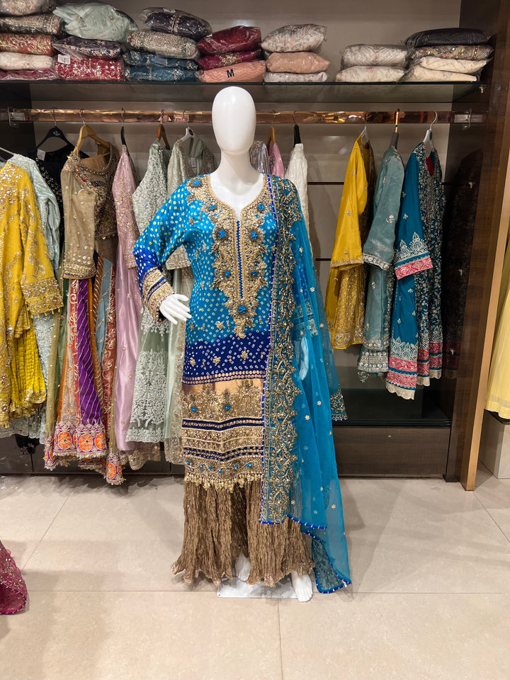 PAKISTANI KHUDABAKSH DESIGNER SUIT - KH01
