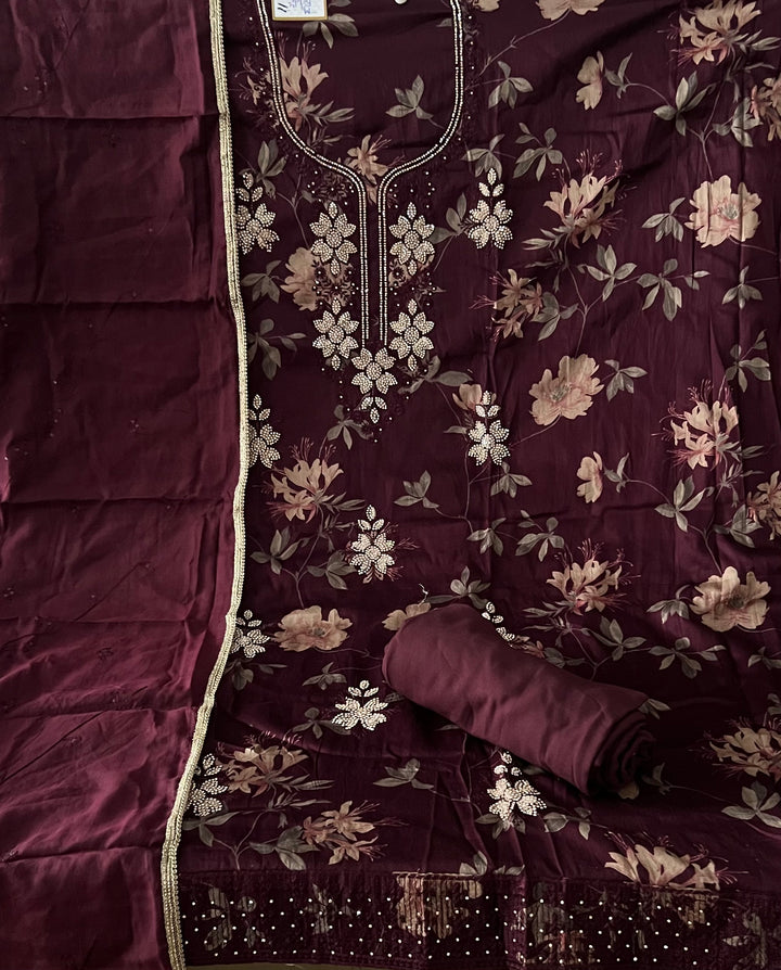 DESIGNER COTTON  METERIAL SUIT - BTB011