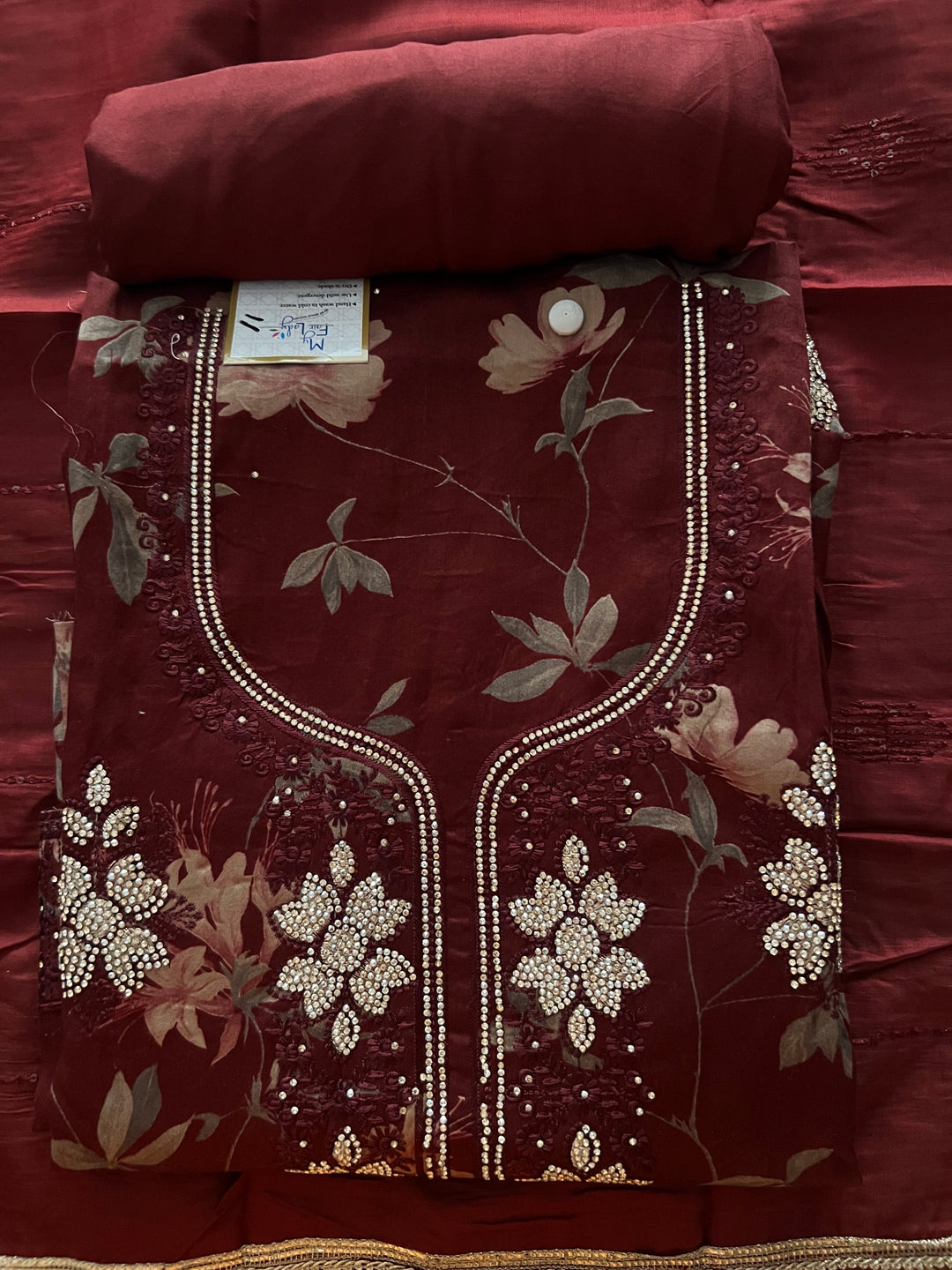 DESIGNER COTTON  METERIAL SUIT - BTB011