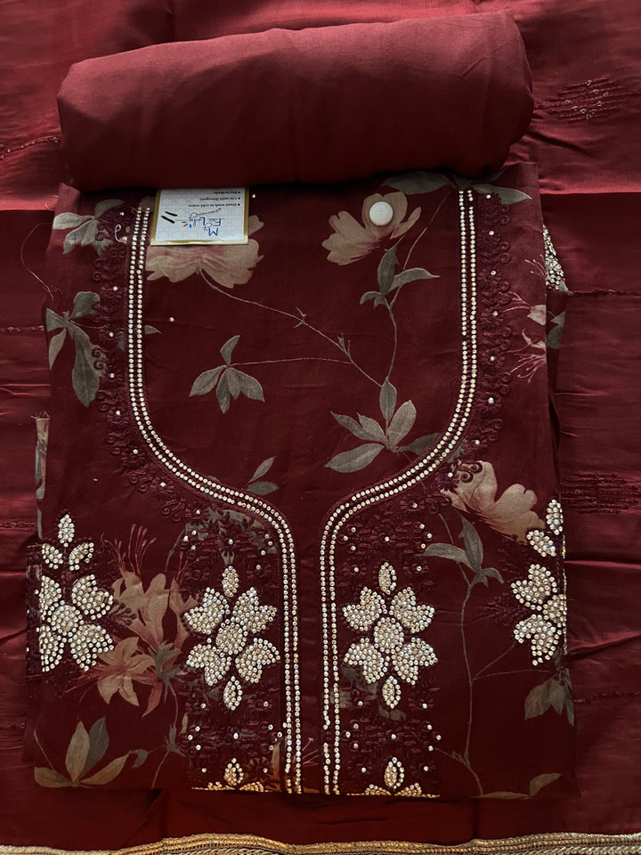 DESIGNER COTTON  METERIAL SUIT - BTB011