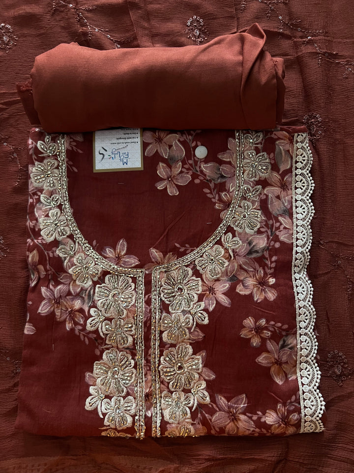 DESIGNER COTTON  METERIAL SUIT - BTB015