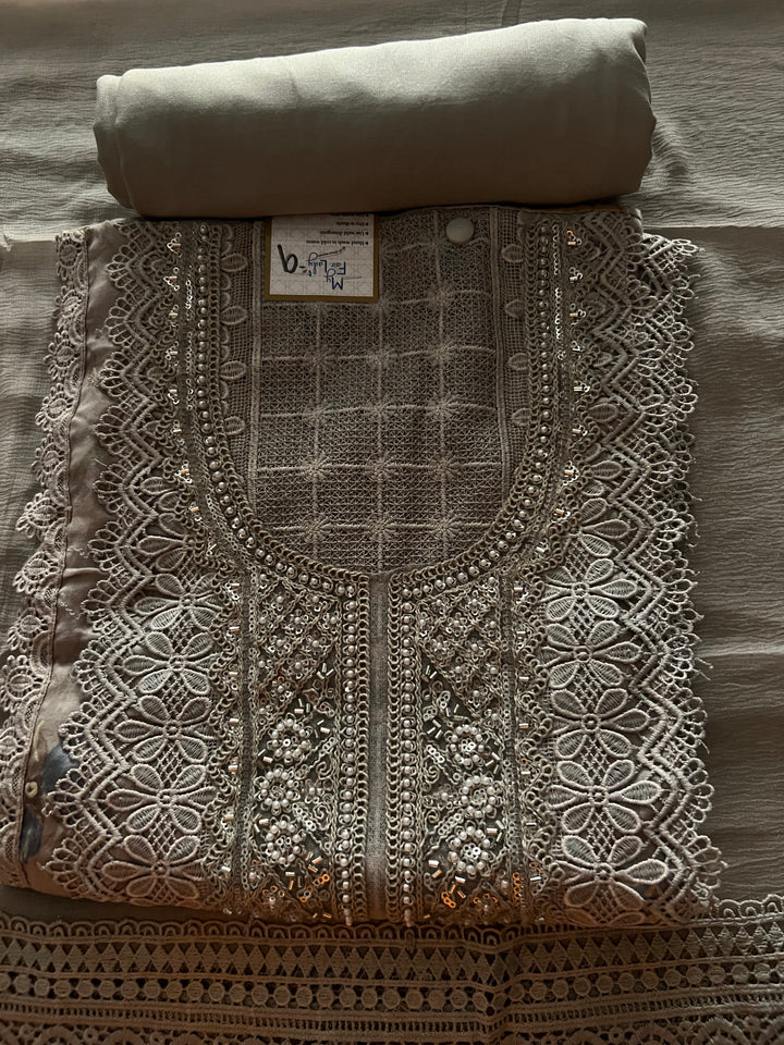 MEHAR DESIGNER UNSTITCHED COTTON DRESS MATERIAL - BTB09