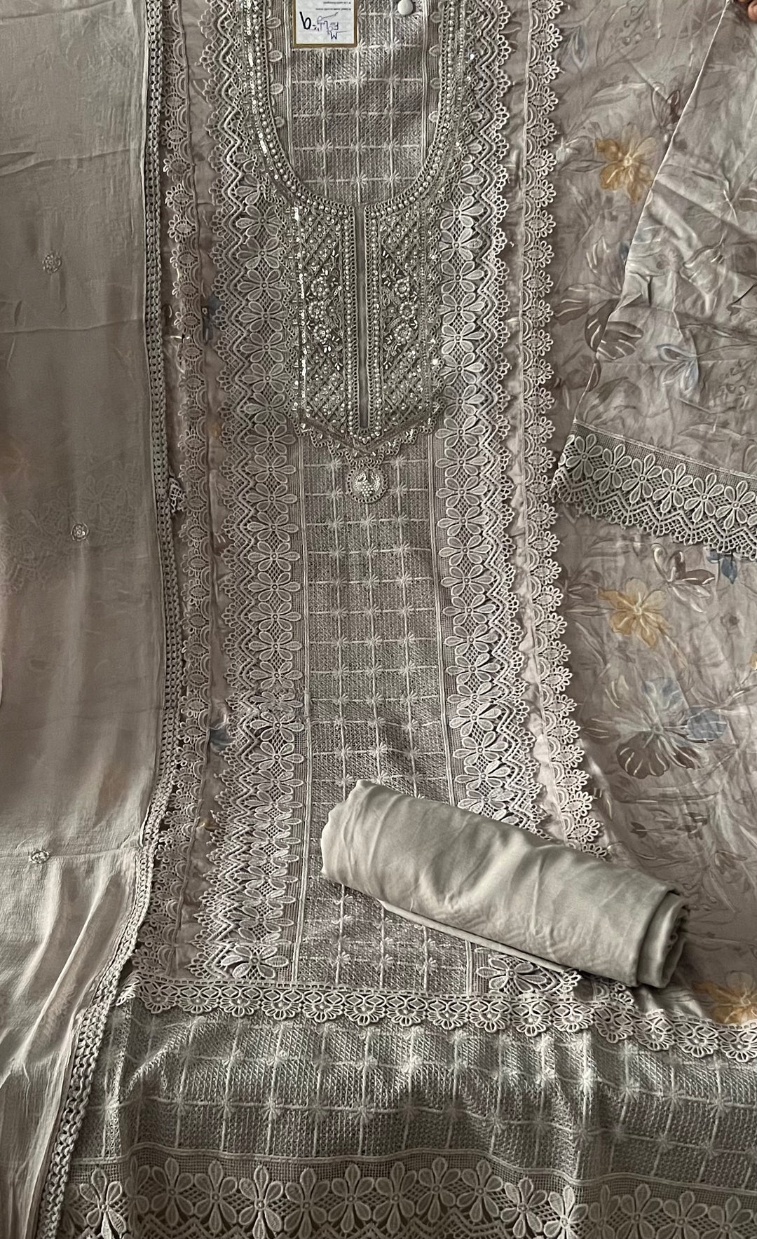 MEHAR DESIGNER UNSTITCHED COTTON DRESS MATERIAL - BTB09