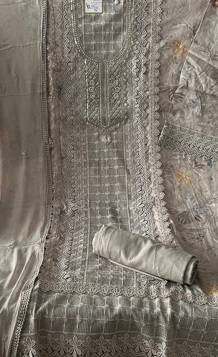 MEHAR DESIGNER UNSTITCHED COTTON DRESS MATERIAL - BTB09