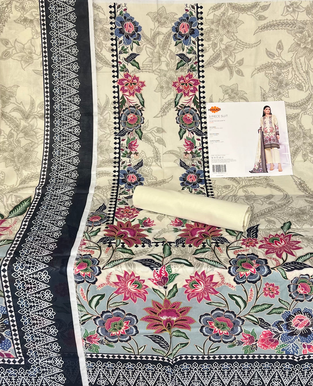 UNSTITCHED DESIGNER SUIT- SRH001/5