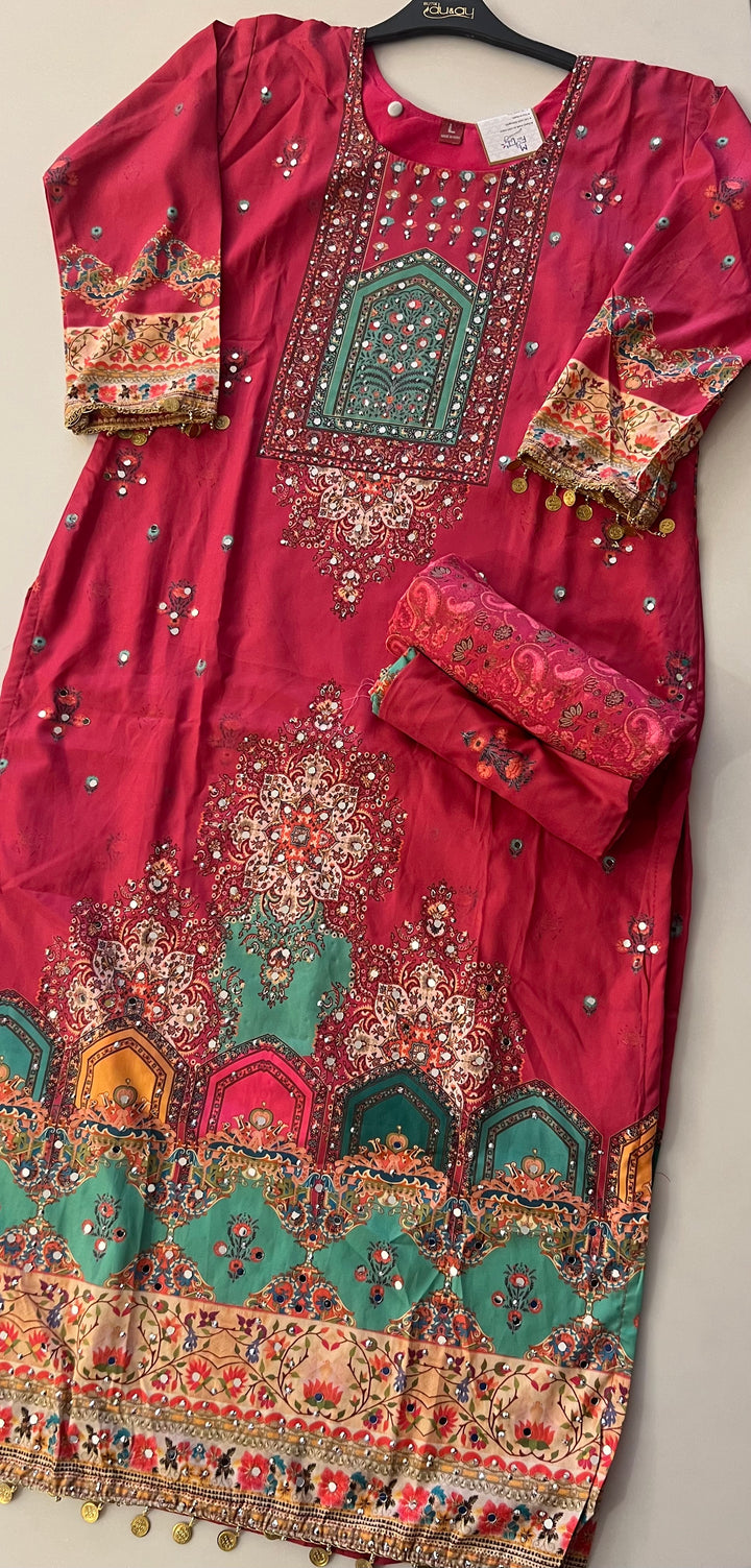 PURE CREPE DESIGNER SUIT-IKKN02