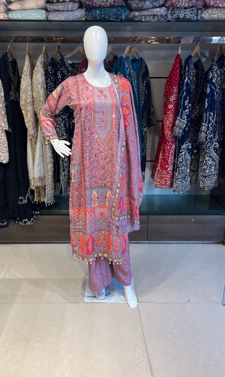 PURE CREPE DESIGNER SUIT-IKKN02