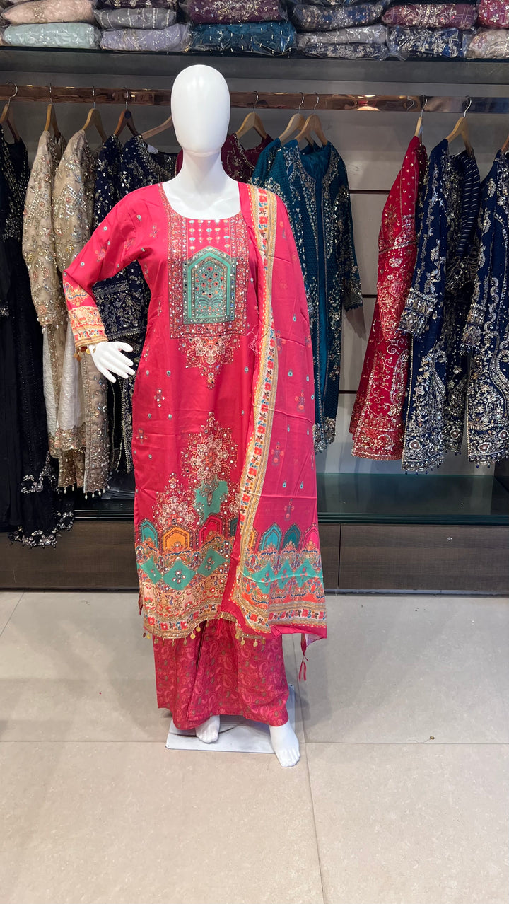 PURE CREPE DESIGNER SUIT-IKKN02