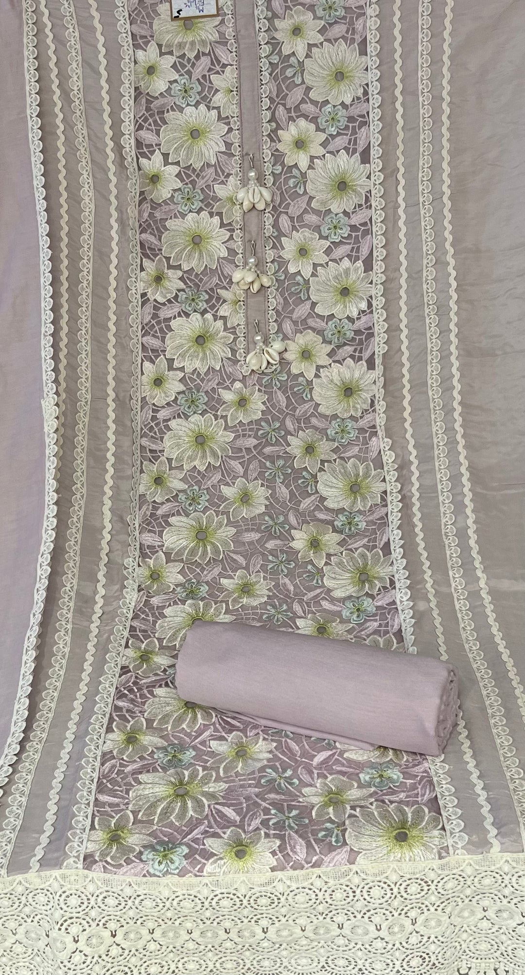 KUSHI DESIGNER UNSTITCHED DRESS MATERIAL - MAMT05