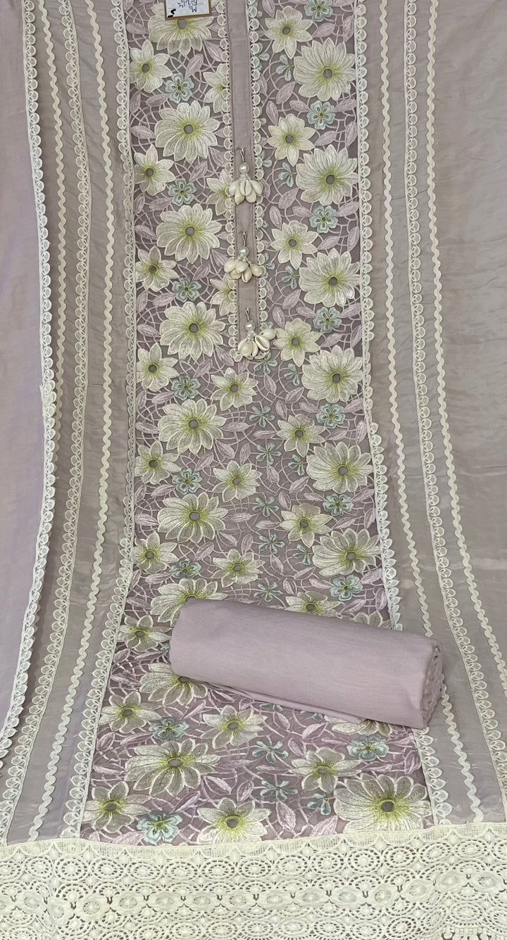 KUSHI DESIGNER UNSTITCHED DRESS MATERIAL - MAMT05